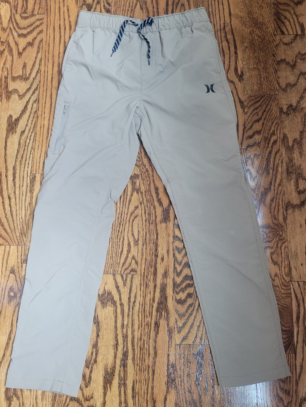 Hurley Kids Light Tan Drawstring Joggers Size Medium